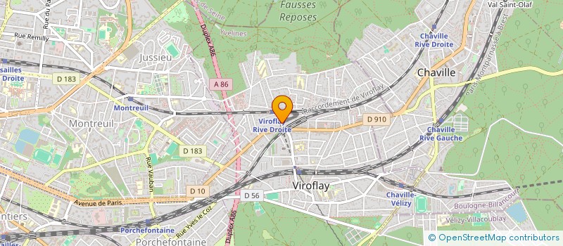 localisation de l'entreprise SYRINX à VIROFLAY
