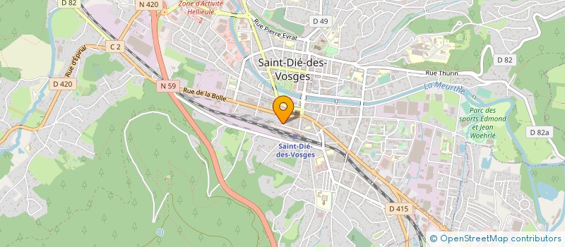 localisation de l'entreprise SYRINX à SAINT-DIE-DES-VOSGES