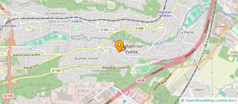 localisation de l'entreprise SYRINX  VILLEBON-SUR-YVETTE