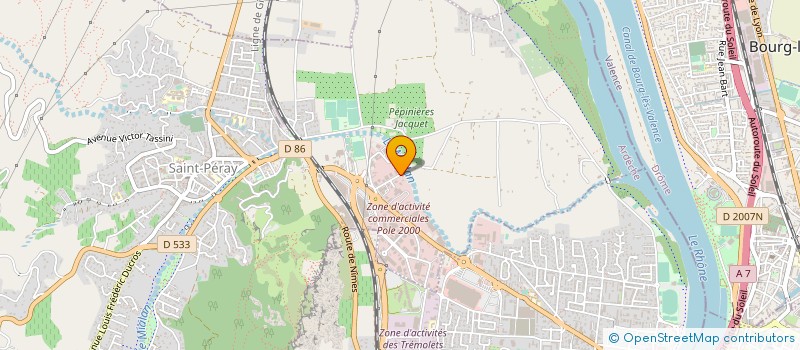 localisation de l'entreprise SYRIS DOMOTIQUE à SAINT-PERAY