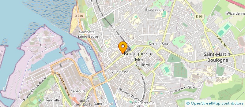 localisation de l'entreprise SYRIUS CNECT à BOULOGNE-SUR-MER