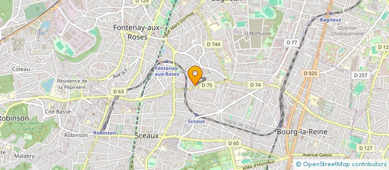 localisation de l'entreprise SYRLAX à FONTENAY-AUX-ROSES