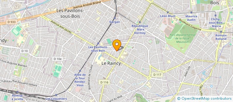 localisation de l'entreprise SYRMAREL  LE RAINCY