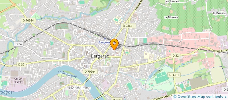 localisation de l'entreprise SYROMEL à BERGERAC