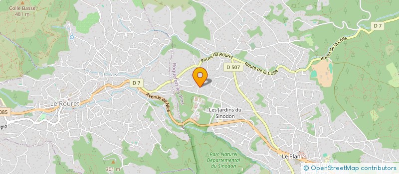 localisation de l'entreprise SYROS 7  ROQUEFORT-LES-PINS