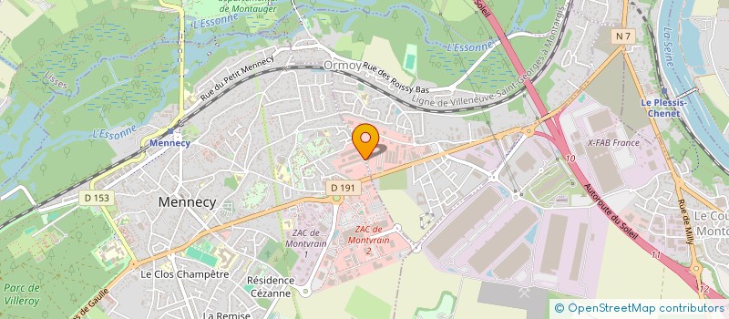 localisation de l'entreprise SYRPHEO INCENDIE à MENNECY