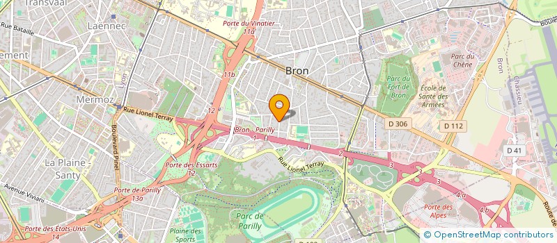 localisation de l'entreprise SYRVAS à BRON