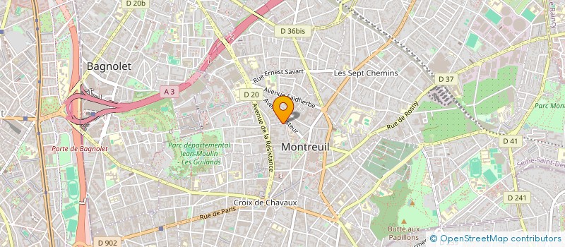localisation de l'entreprise SYS & COM à MONTREUIL