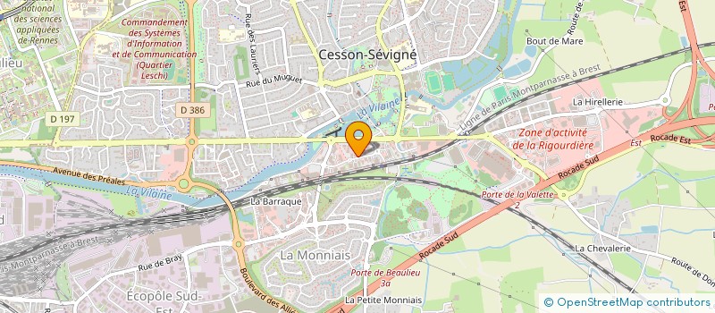 localisation de l'entreprise SYS IV  CESSON-SEVIGNE