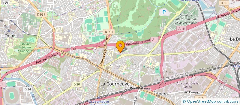 localisation de l'entreprise SYS PIZZA à LA COURNEUVE