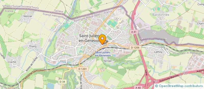 localisation de l'entreprise SYSA  SAINT-JULIEN-EN-GENEVOIS