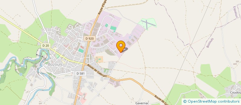 localisation de l'entreprise SYSA CONSTRUCTIONS  BOZOULS