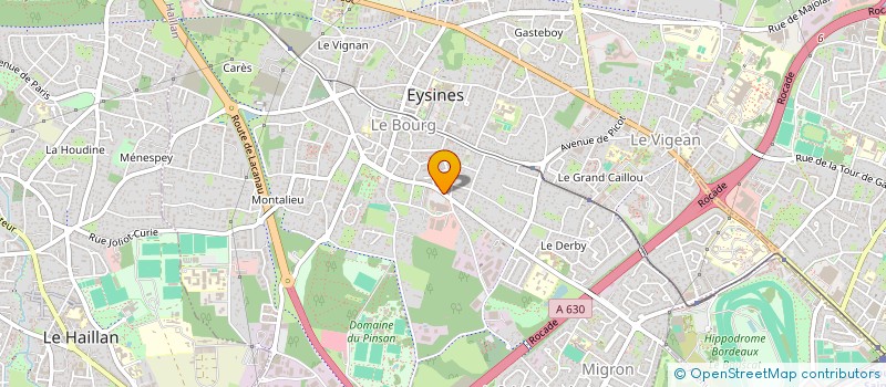 localisation de l'entreprise SYSAN à EYSINES