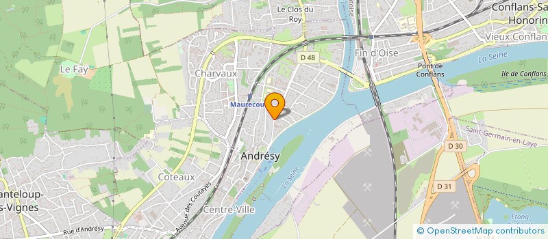 localisation de l'entreprise SYSAX à ANDRESY