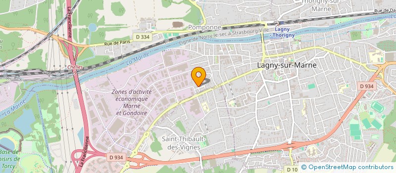 localisation de l'entreprise SYSCLONE SAS  LAGNY-SUR-MARNE