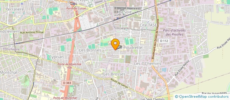 localisation de l'entreprise SYSCOM à VAULX-EN-VELIN