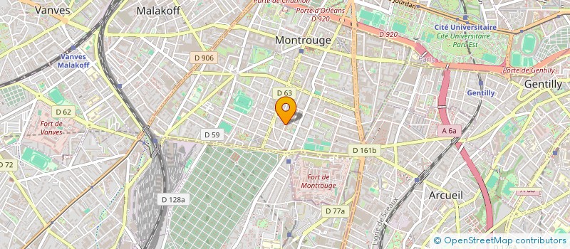 localisation de l'entreprise SYSDEM ORGANIS SYNTHESE SERVIC DEMENAGEM à MONTROUGE