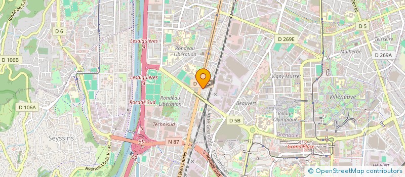 localisation de l'entreprise SYSEXPERT à GRENOBLE