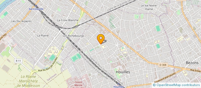 localisation de l'entreprise SYSINFO CONSEIL  HOUILLES