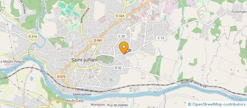 localisation de l'entreprise SYSLAW ENCHERES à SAINT-JUNIEN