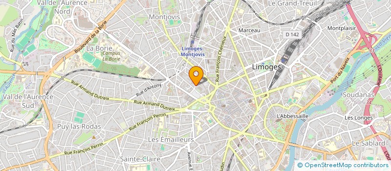 localisation de l'entreprise SYSLAW IMMO à LIMOGES