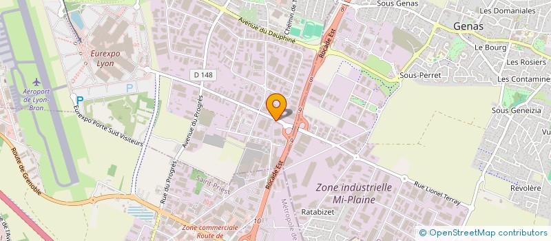 localisation de l'entreprise SYSLEM CONTROLE  CHASSIEU