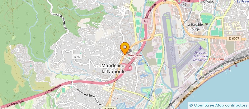 localisation de l'entreprise SYSM à MANDELIEU-LA-NAPOULE