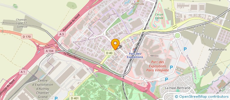 localisation de l'entreprise SYSMEX FRANCE à VILLEPINTE