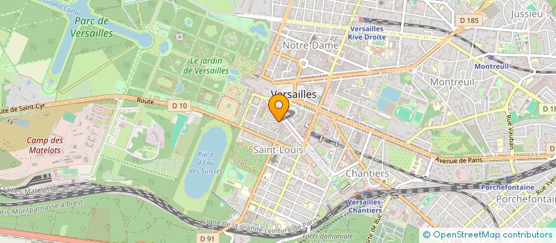 localisation de l'entreprise SYSPLAN à VERSAILLES
