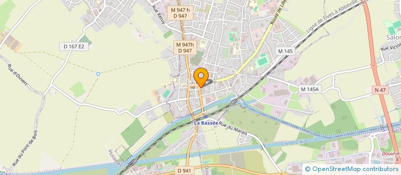 localisation de l'entreprise SYSSAU-SALINGUE  LA BASSEE