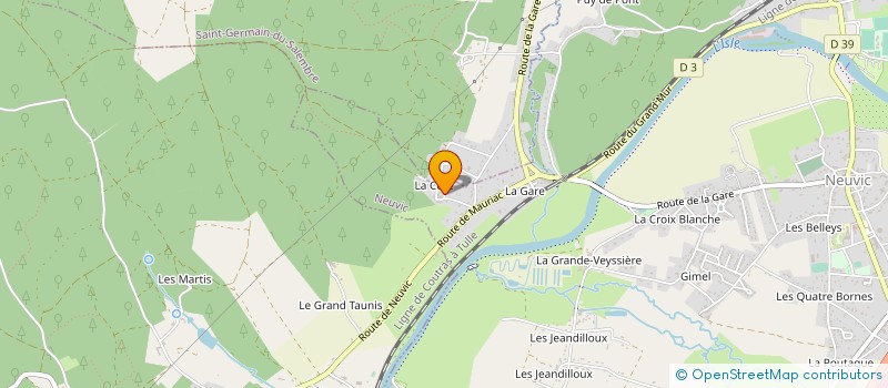 localisation de l'entreprise SYSTECK  NEUVIC