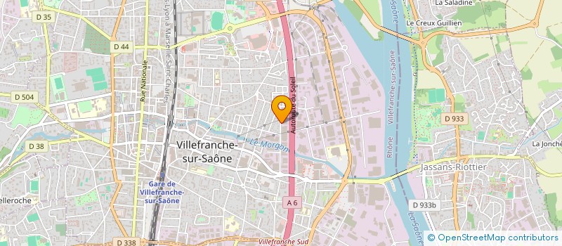 localisation de l'entreprise SYSTEM B  VILLEFRANCHE-SUR-SAONE