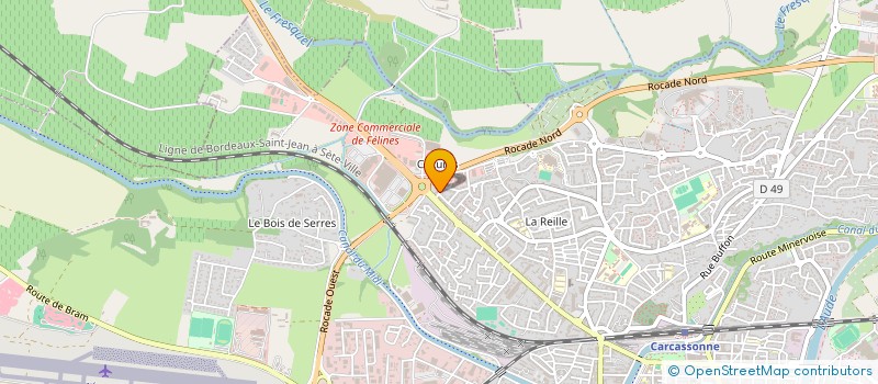 localisation de l'entreprise SYSTEM B à CARCASSONNE