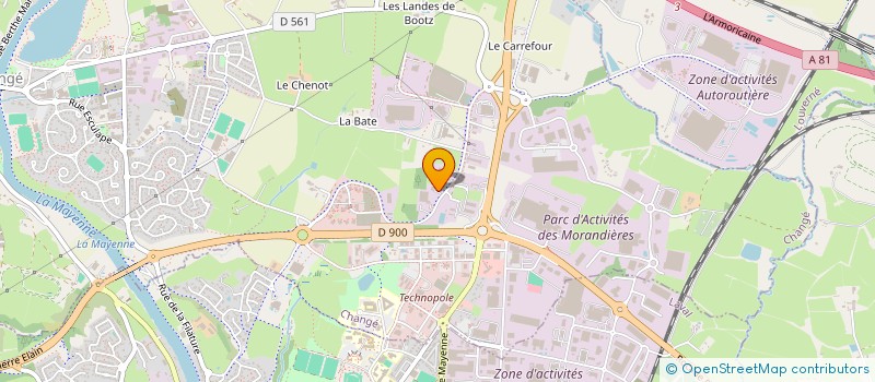 localisation de l'entreprise SYSTEM B à CHANGE
