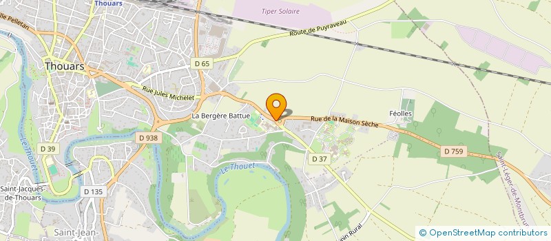 localisation de l'entreprise SYSTEM D EUROPEEN à THOUARS