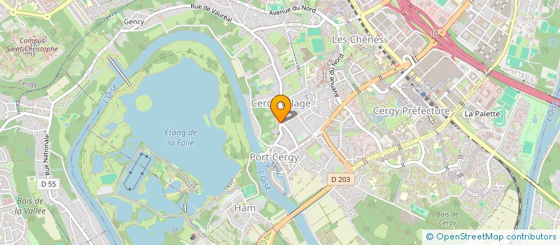 localisation de l'entreprise SYSTEM DEPANNAGE SERRURERIE VITRERIE à CERGY