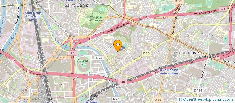 localisation de l'entreprise SYSTEM ELEC à SAINT-DENIS