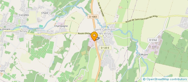 localisation de l'entreprise SYSTEM FACADES  ARLAY