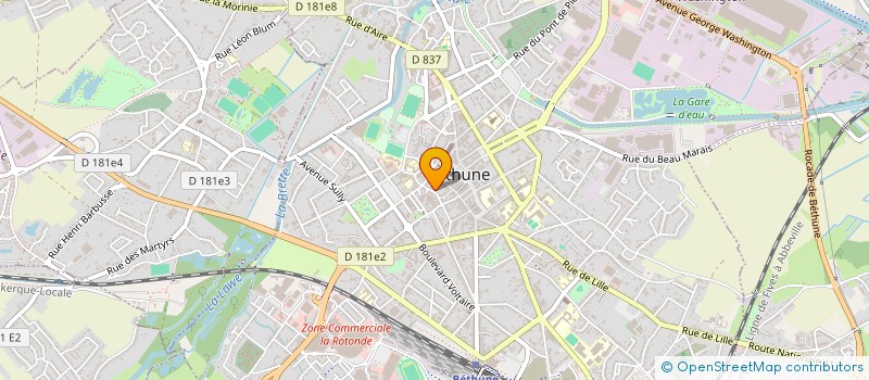 localisation de l'entreprise SYSTEM FLEURS à BETHUNE