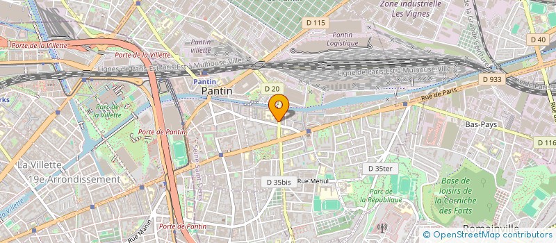 localisation de l'entreprise SYSTEM H à PANTIN