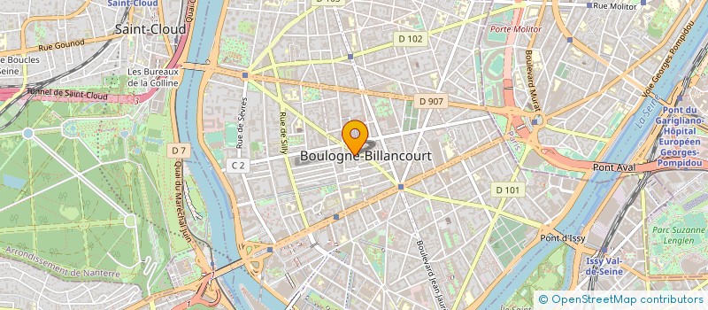 localisation de l'entreprise SYSTEM T.V. à BOULOGNE-BILLANCOURT