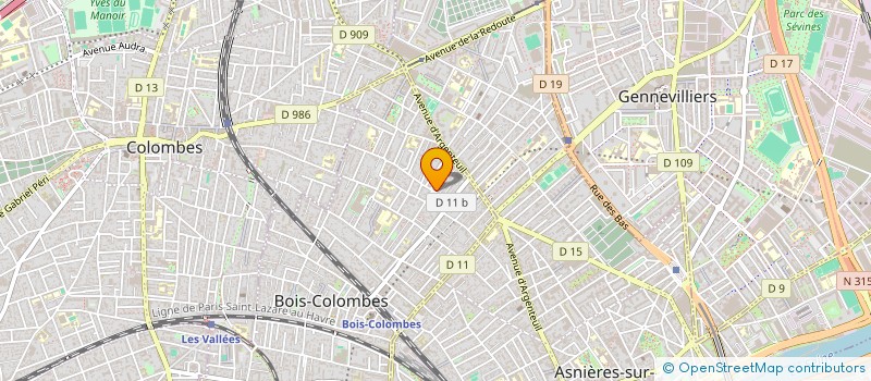 localisation de l'entreprise SYSTEME B COMME BIDONVILLE à BOIS COLOMBES