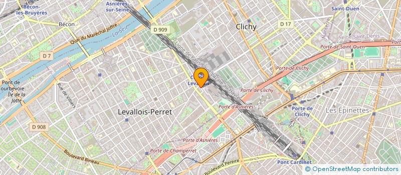 localisation de l'entreprise SYSTEME D à LEVALLOIS-PERRET