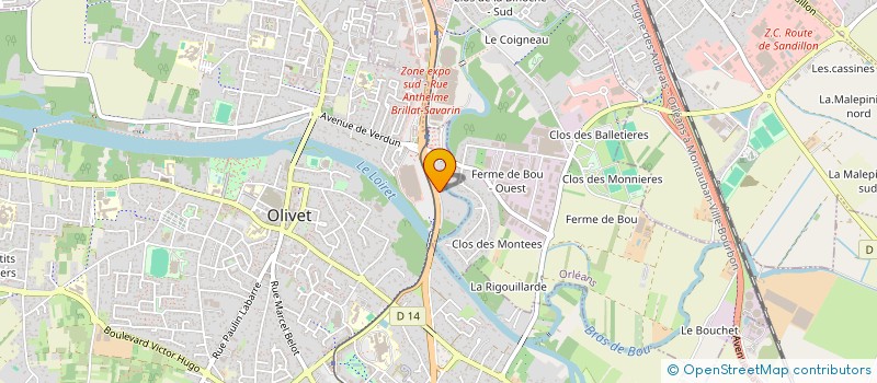localisation de l'entreprise SYSTEME FUITE à OLIVET