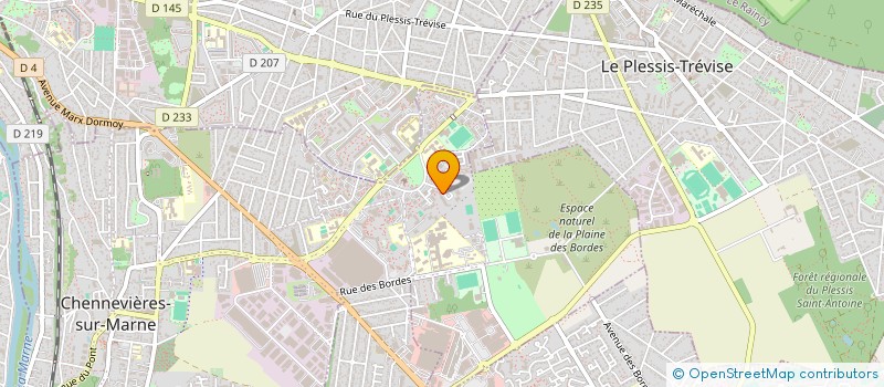 localisation de l'entreprise SYSTEME PROTECTION SECURITE INCENDIE à CHENNEVIERES-SUR-MARNE