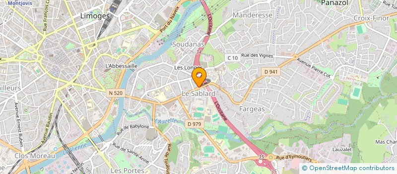 localisation de l'entreprise SYSTEMECO à LIMOGES