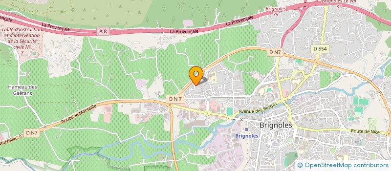 localisation de l'entreprise SYSTEMELEC à BRIGNOLES