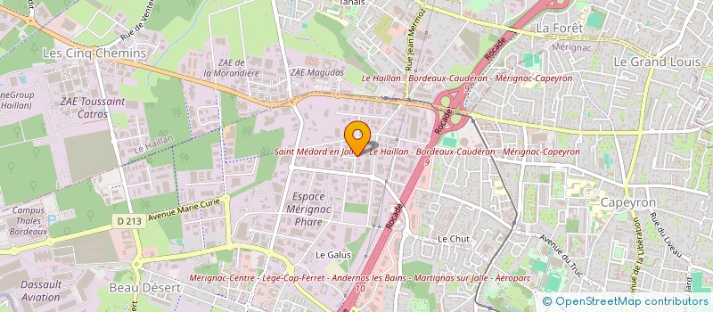 localisation de l'entreprise SYSTEMES ELECTRIQ EQUIPEMENTS SECURITE à MERIGNAC