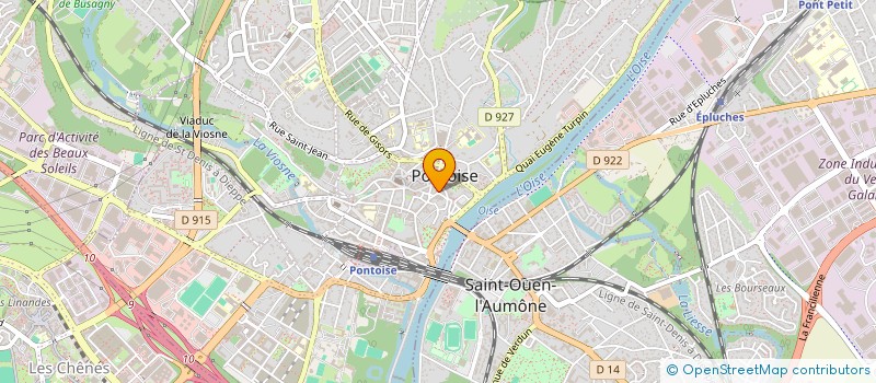 localisation de l'entreprise SYSTEMES ET TRAVAIL EN PARTENARIAT  PONTOISE