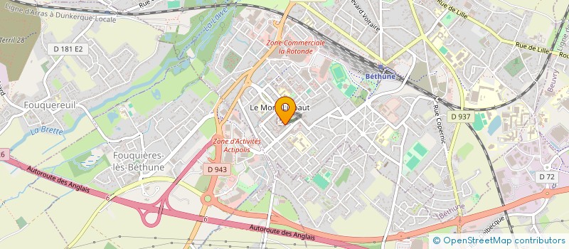 localisation de l'entreprise SYSTEMES FRUITS  BETHUNE